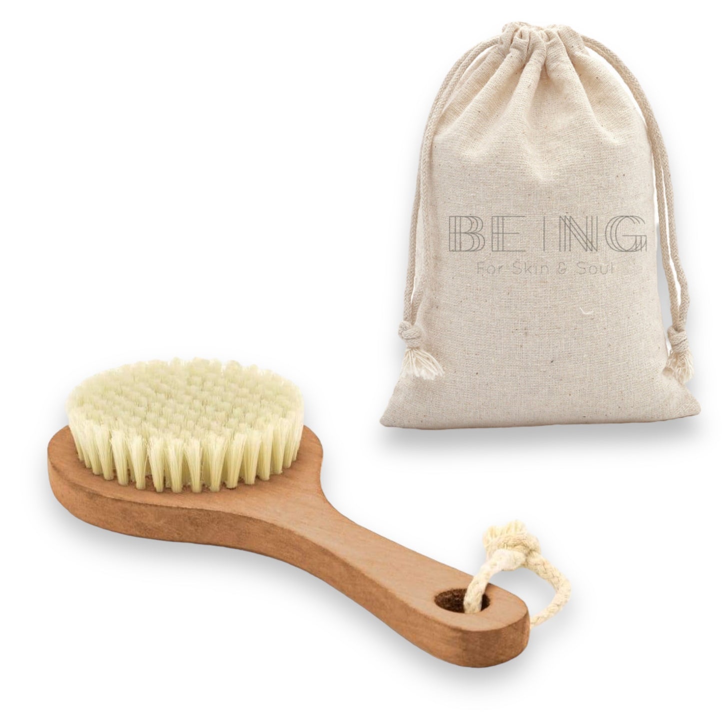 Vegan Exfoliating Dry Body Brush - LIVE BY BEING