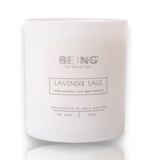 Lavender Sage Soy Candle - LIVE BY BEING