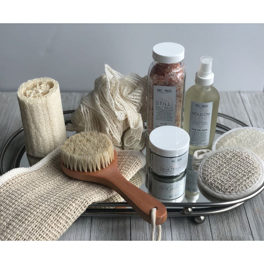 Natural Exfoliating Ramie Shower Pouf - LIVE BY BEING